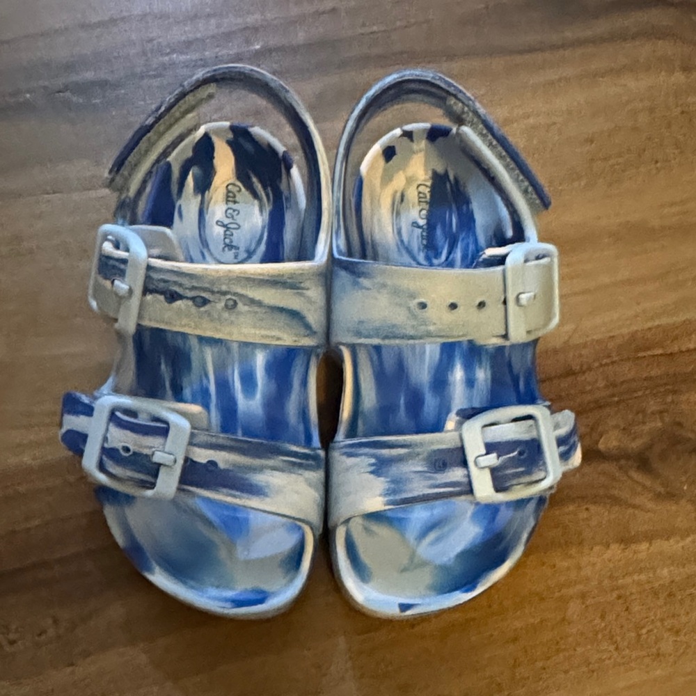 Cat & Jack Blue and White Kids Sandals